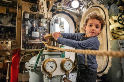 Child on board HMS Alliance