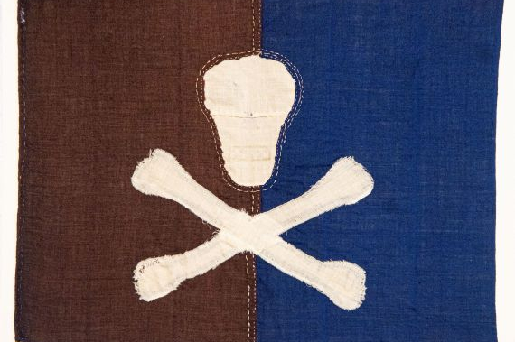 Original Royal Navy Jolly Roger flag from HMS E45