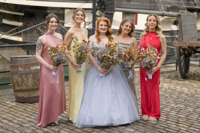 Bridal party at Hartlepool 