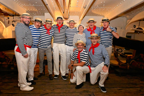 Group dressed up for Pickle Night 2024