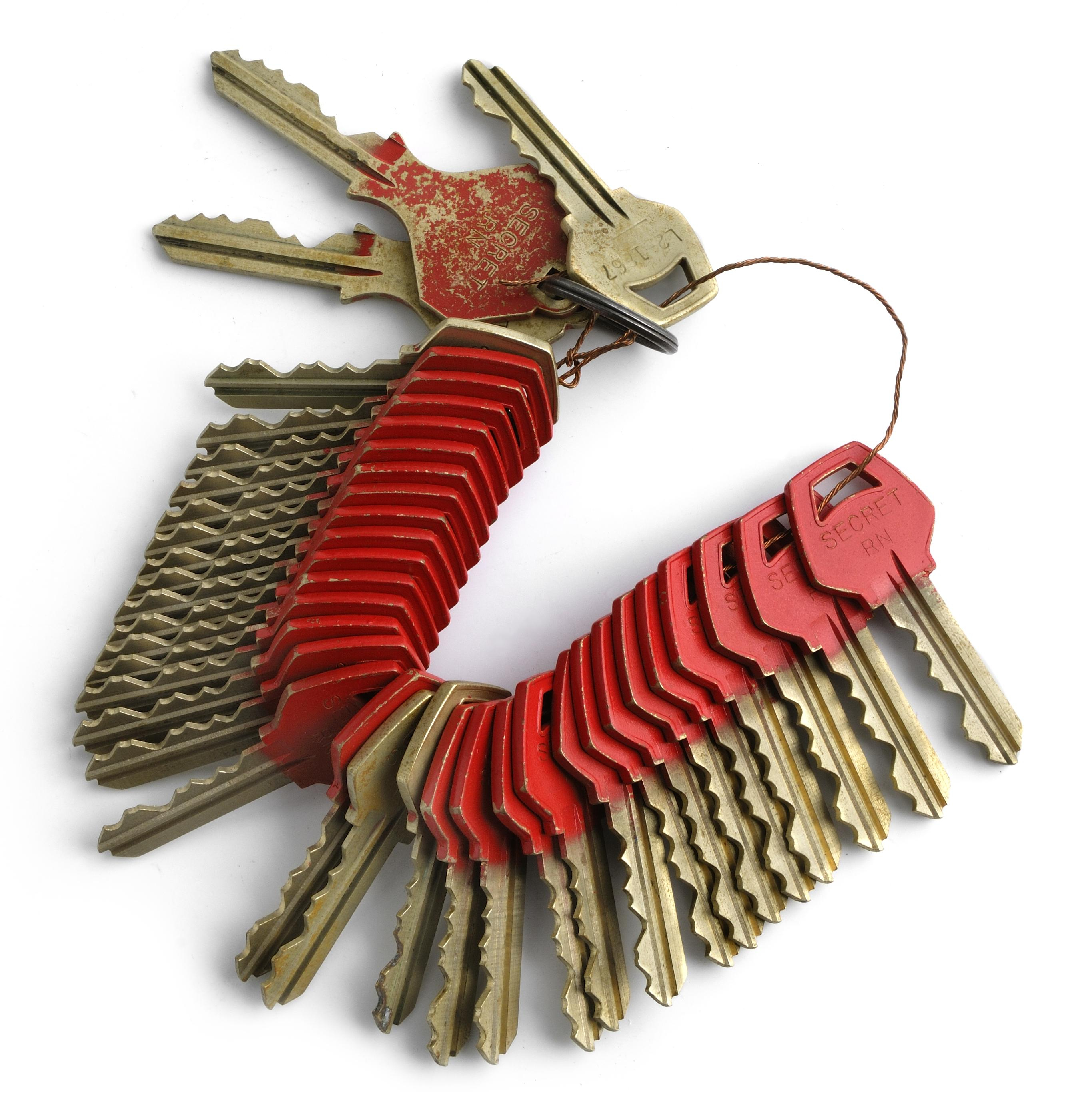 A set of keys used in the activation of nuclear weaponry Credit NMRN