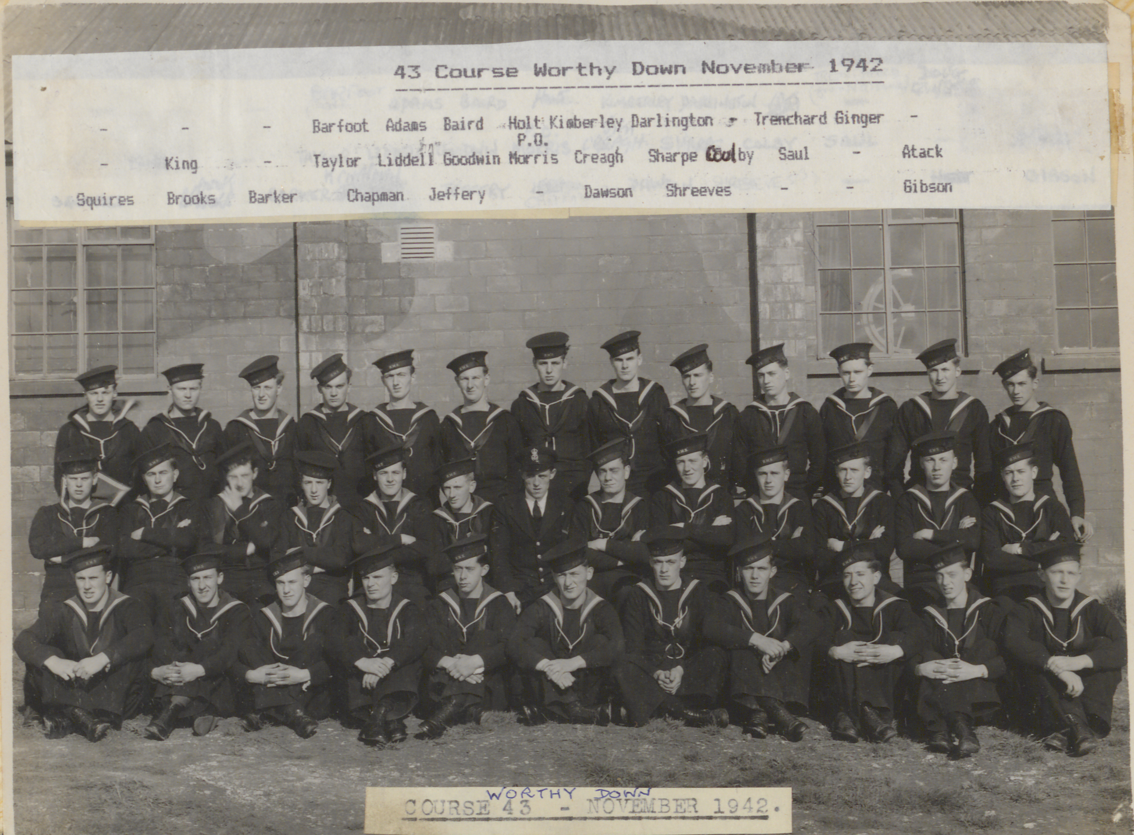 Arthur Kimberley course photo dated 1942