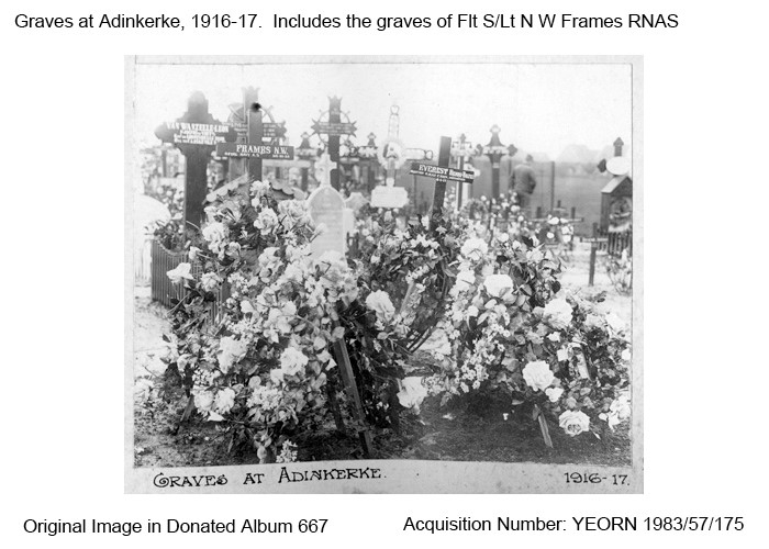 Graves at Adinkerke, 1916-1917.