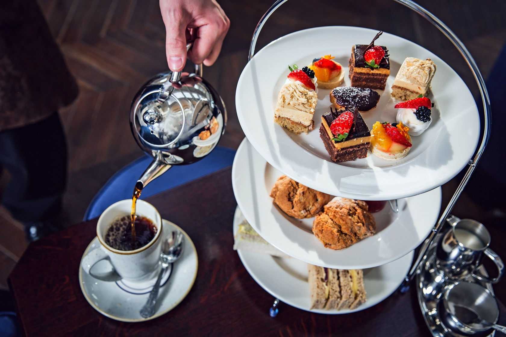 Afternoon tea at the Titanic Hotel in Belfast