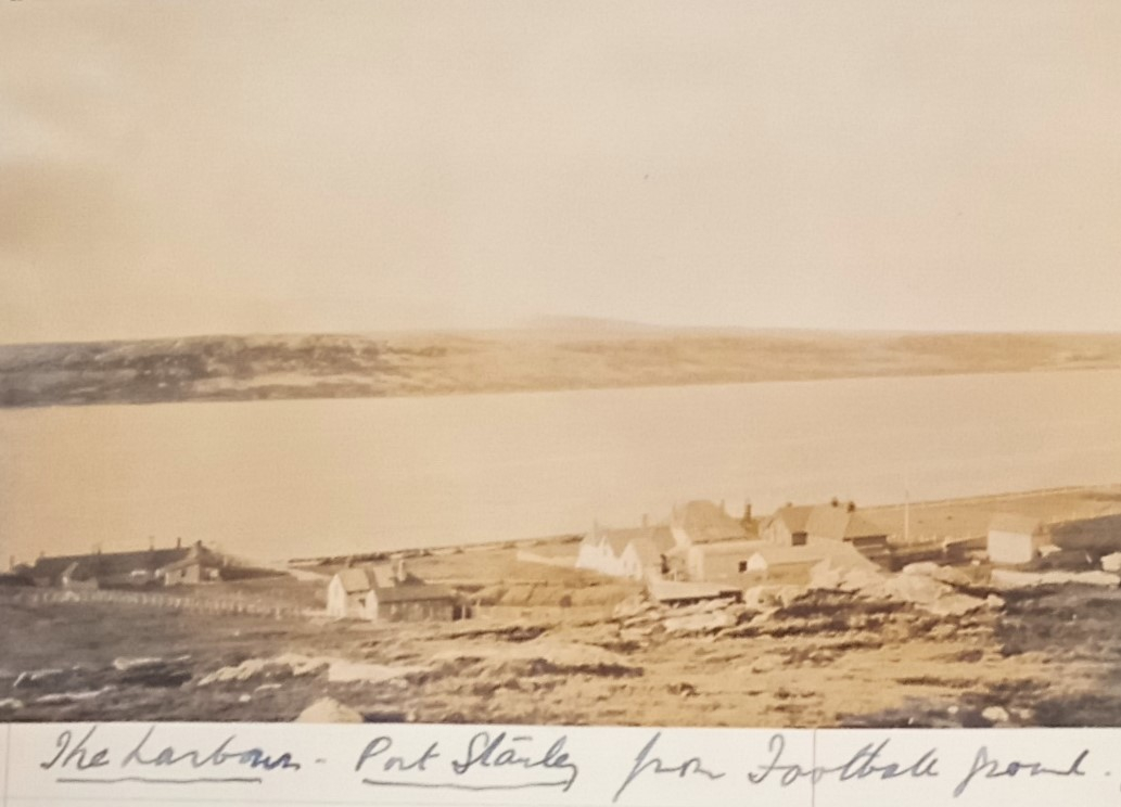Port Stanley from the football ground - 1924
