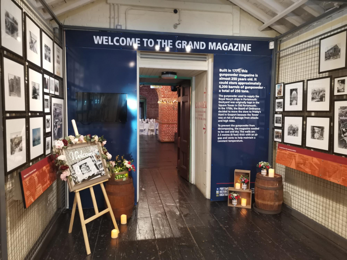 The Grand Magazine entrance