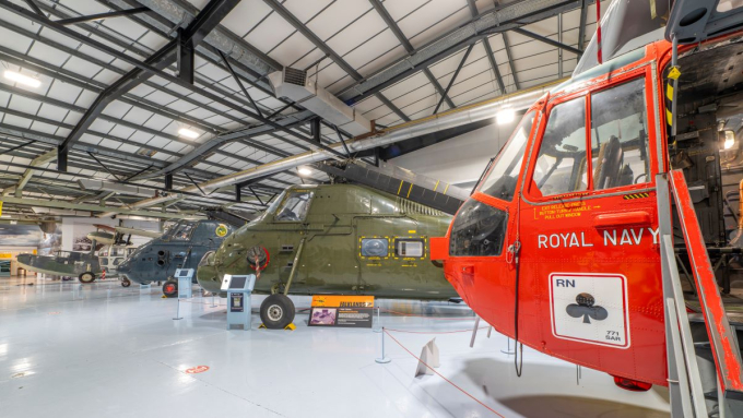 The Fleet Air Arm's collection of helicopters shows how they have evolved over time.