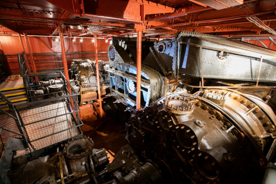 Engine room of HMS Caroline