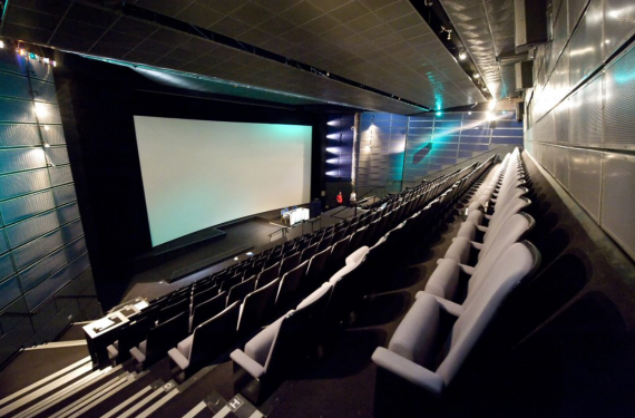 Auditorium seating with large cinema screen