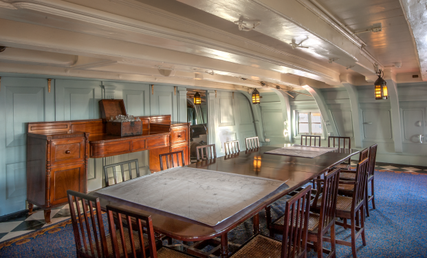 Interior view of inside HMS Victory