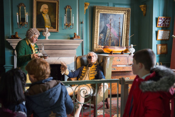 Traditional 19th century room set at The National Museum of the Royal Navy Hartlepool