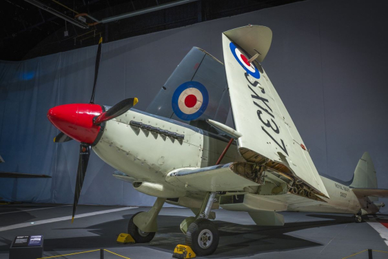 One of the Second World War planes in the Fleet Air Arm Collection
