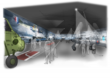 Artist impression of the new flight deck