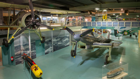 Image of Hall 2 aircraft including the Swordfish aircraft