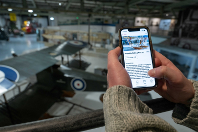 Sopwith Baby aircraft at Fleet Air Arm Museum. Credit NMRN