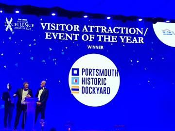 Portsmouth Historic Dockyard win at the News Excellence Awards 2024