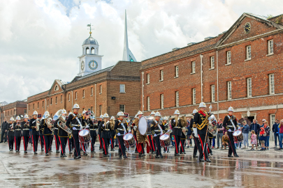 The Royal Marines Band at Portsmouth Historic Dockyard