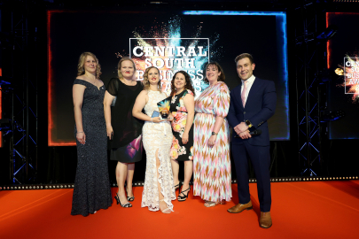 Team at Portsmouth Historic Dockyard with Community Hero award