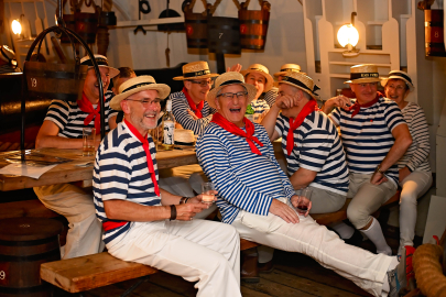 Dining on mess table for Pickle Night 2024