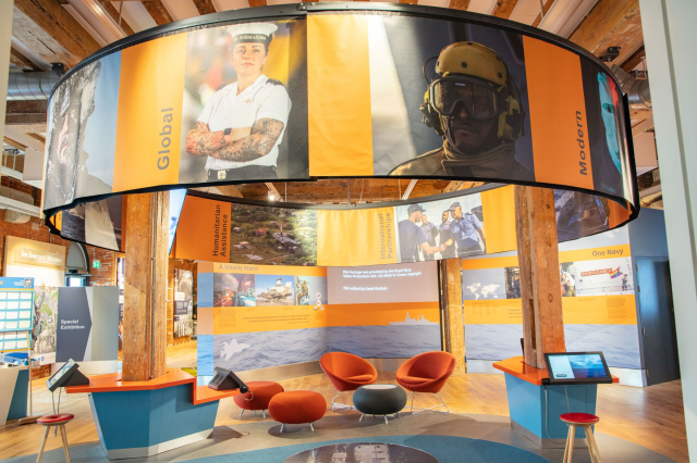 Hear My Story exhibition entrance at the National Museum of the Royal Navy
