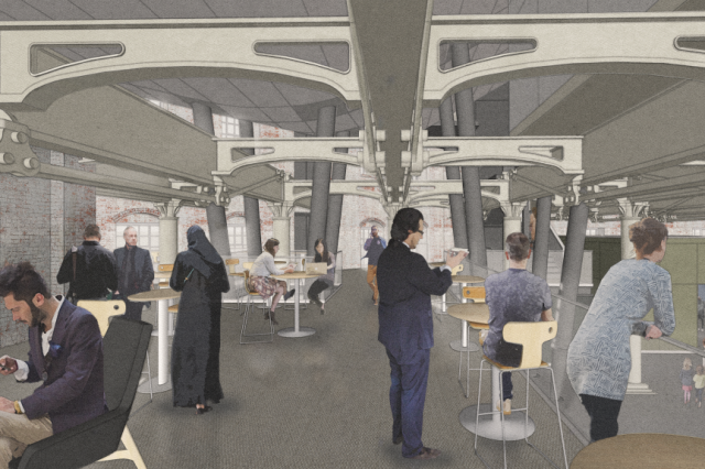 Artists impression of mezzanine break out space
