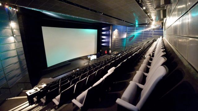 Auditorium seating with large cinema screen