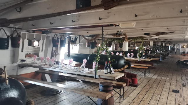 HMS Warrior mess deck