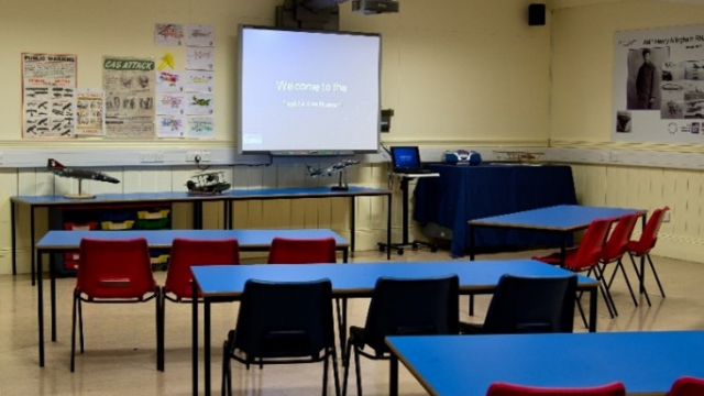 Learning Centre set up in classroom style for presentation 