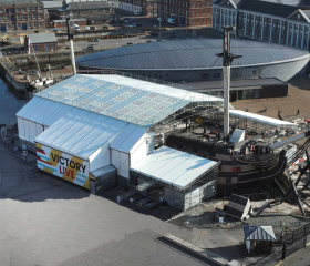 aerial few of hms victory