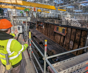 Laser scanning images for the 3D model of HMS Victory Credit Dr Rodrigo Pacheco-Ruiz