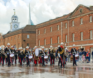 The Royal Marines Band at Portsmouth Historic Dockyard