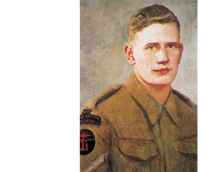 A portrait of a man in military uniform