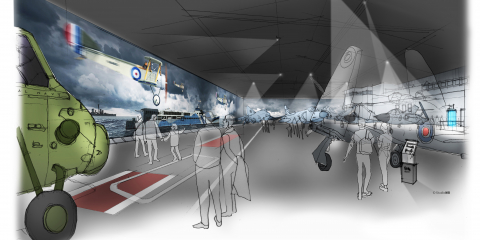 Artist impression of the new flight deck