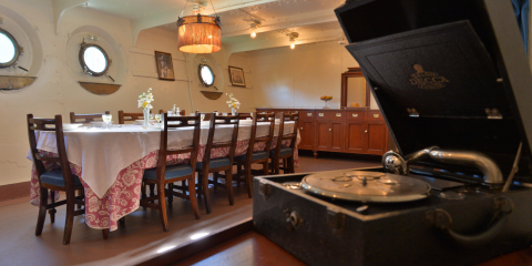 Captain's cabin aboard HMS Caroline