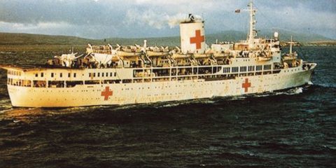 USS Uganda at sea