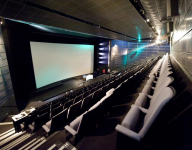 Auditorium seating with large cinema screen